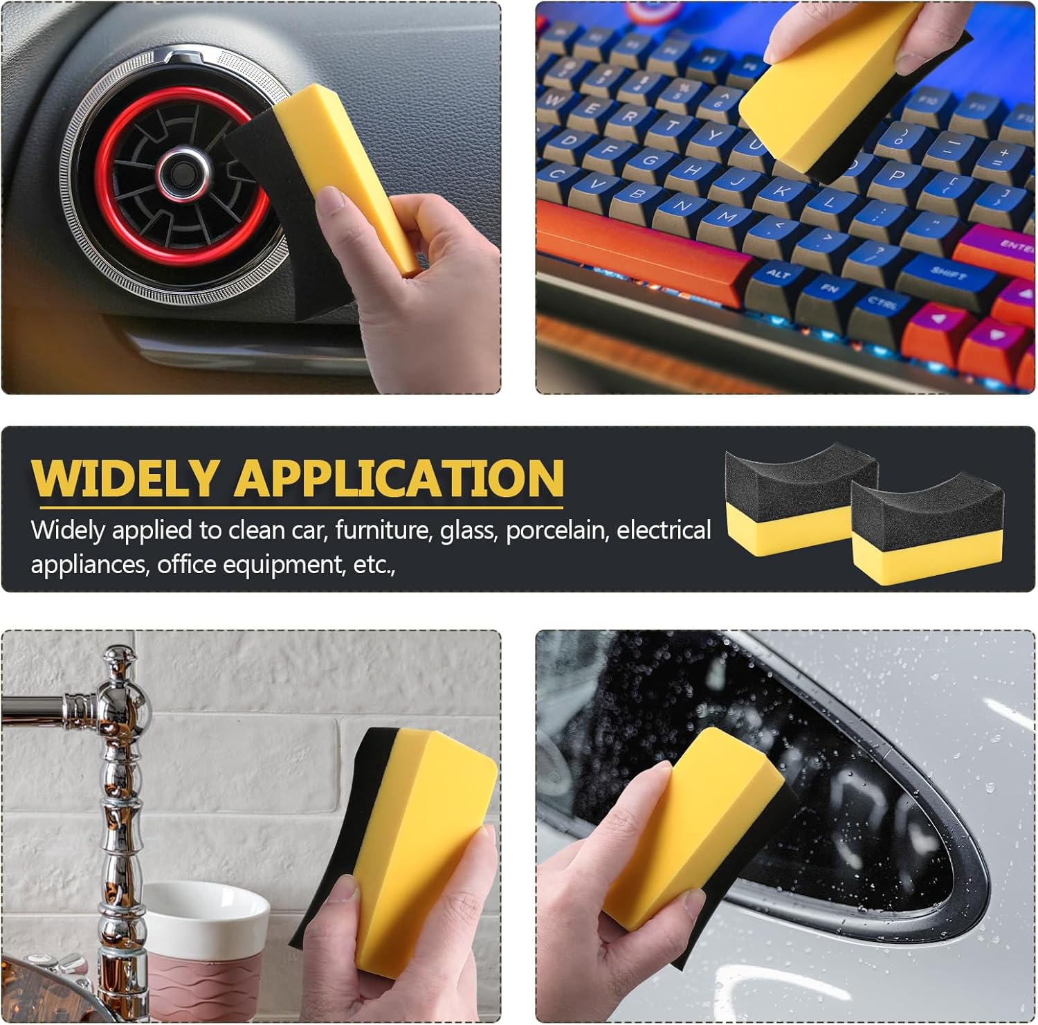 자동차 세척 스펀지 브러쉬 왁스 도포 패드 자동차 왁스 - Wax Applicator Pad 리뷰 및 가격