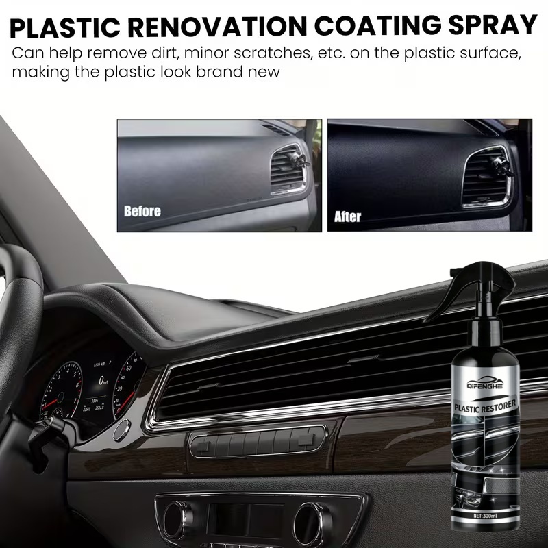 300ml 오래 지속되는 플라스틱 복원제, 퇴색된 검정 - Trim Restorer Plastic 리뷰 및 가격