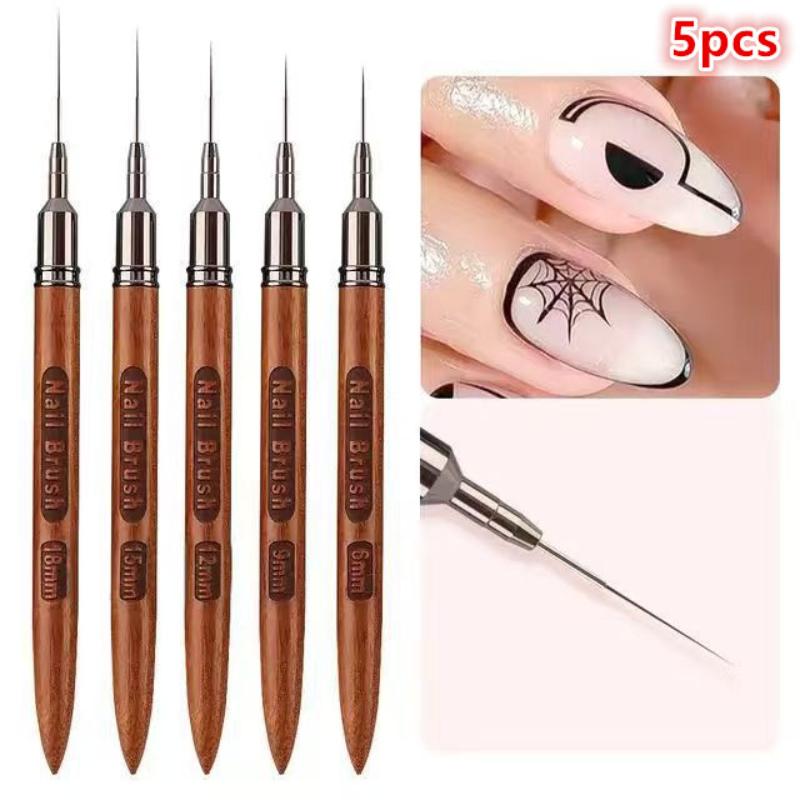 5피스 네일 아트 라이너 브러쉬 세트(샌달우드 손잡이, - Detailing Brush Set 리뷰 및 가격