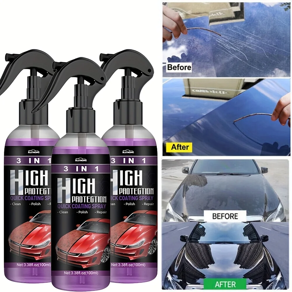 3 in 1 자동차 세라믹 액상 코팅 스프레이 나노 크 - Car Wax Ceramic Coating 리뷰 및 가격